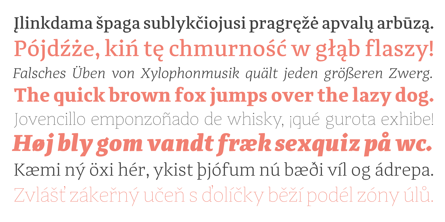 Пример шрифта Adagio Serif #5